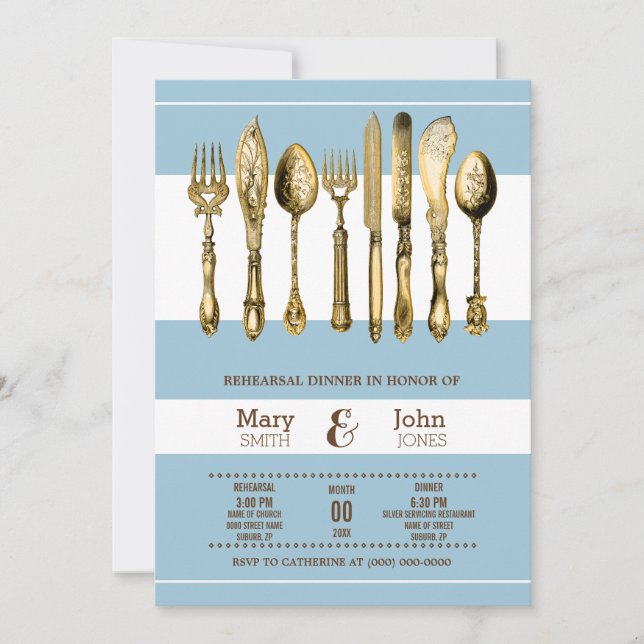 Dinner party PERSONALIZE Invitation (Front)