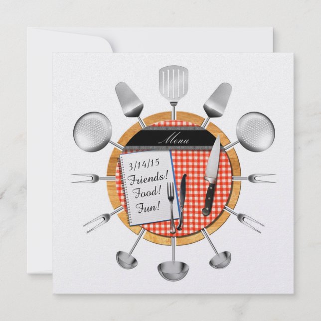 Dinner Party / Special Occasion Invitation - SRF (Front)