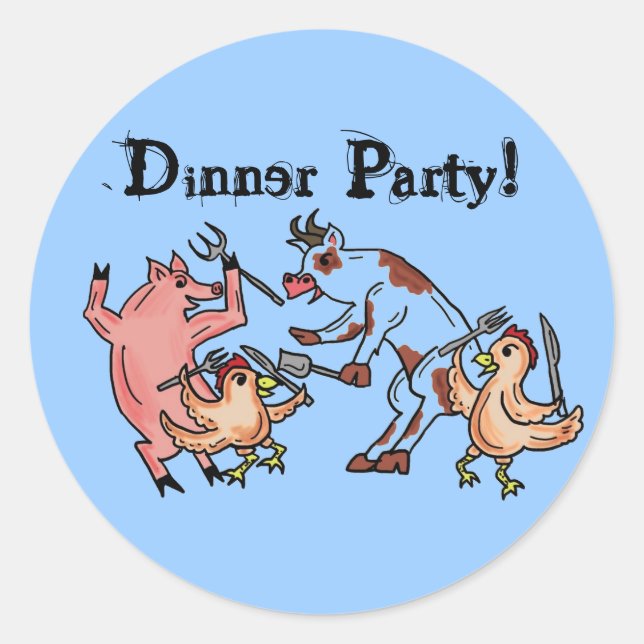 Dinner Party sticker (Front)