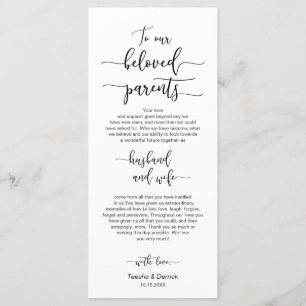 Dinner Place Setting, Black font, Thank You Cards