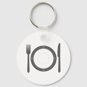Dinner Place Setting Key Ring