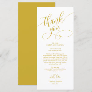 Dinner Place Setting Thank You, Calligraphy Cards 