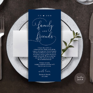 Dinner Place Setting Thank You Modern Elegant Card