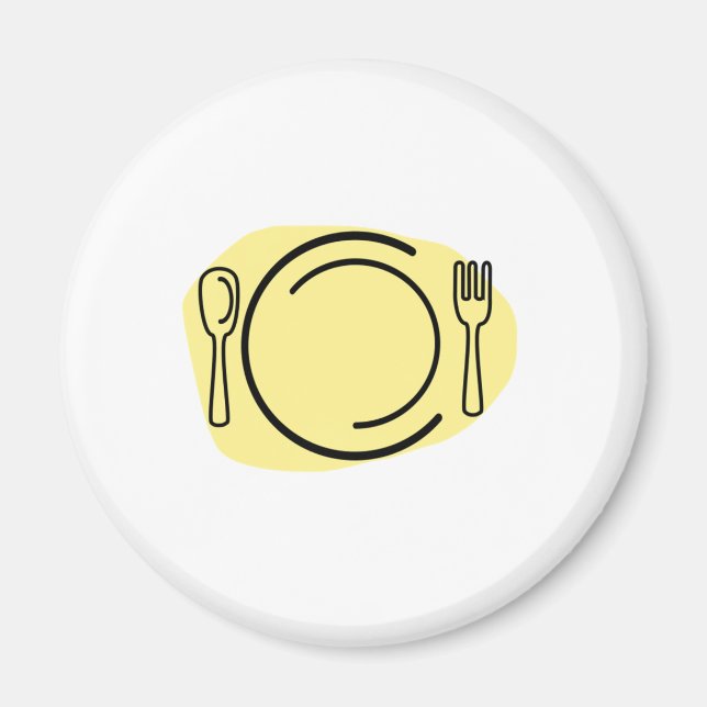 Dinner Plate Magnet (Front)