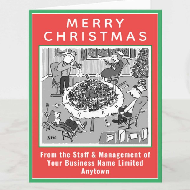 Dinner Table Collapses Under Weight Christmas Card (Creator Uploaded)