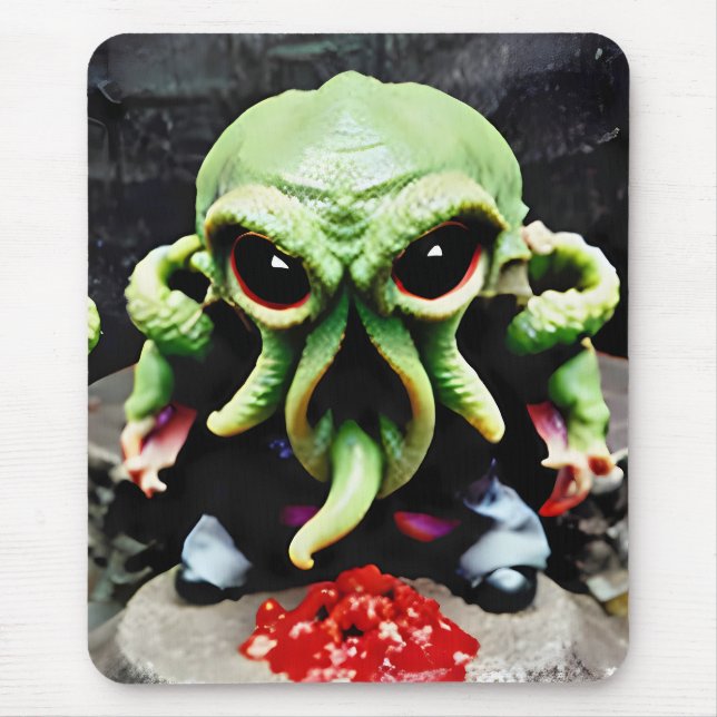 Dinner with Cthulhu Mouse Mat (Front)