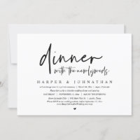 Dinner with the Newlyweds, Wedding Elopement Party