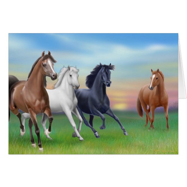 Dinnertime on the Farm Card (Front Horizontal)