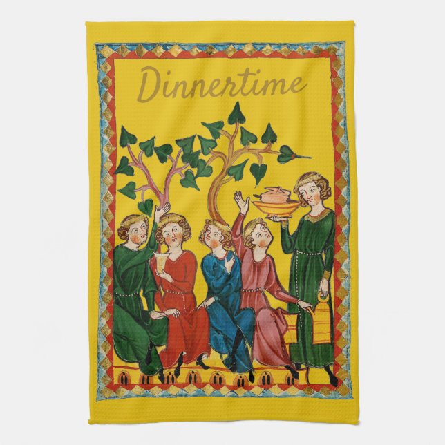 Dinnertime Tea Towel (Vertical)