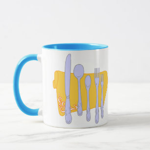 Dinnerware Cooking Design Template Mug