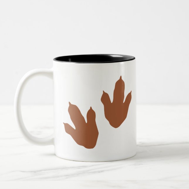 dino2 Two-Tone coffee mug (Left)