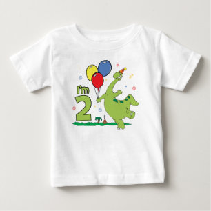 Dino 2nd Birthday Baby T-Shirt