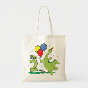 Dino 2nd Birthday Tote Bag