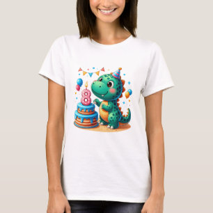 Dino 8th Birthday T-Shirt