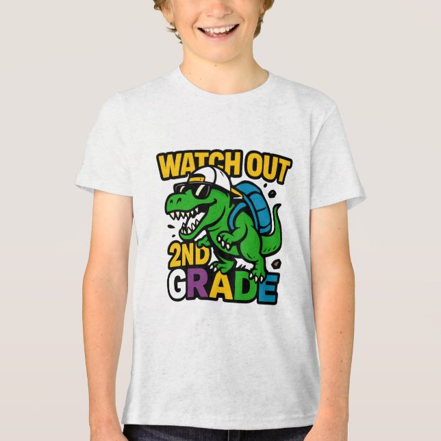 Dino Adventure Second Grade Tee (Front)