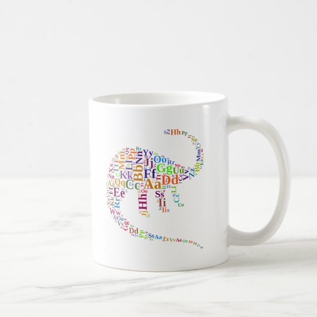 Dino alphabet coffee mug (Right)