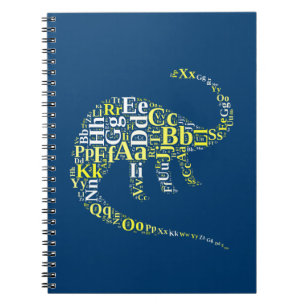 Dino alphabet notebook