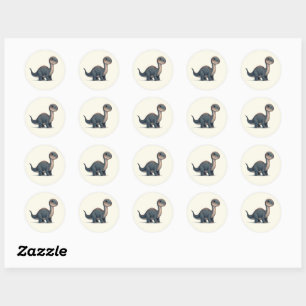 Dino Apatosaurus - Kammli Friends Collection Classic Round Sticker