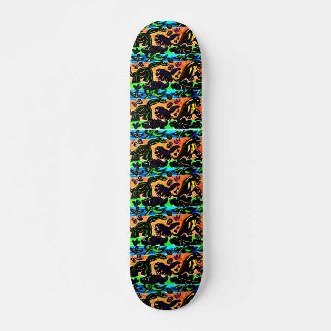 Dino artwork so cool skateboard (Front)