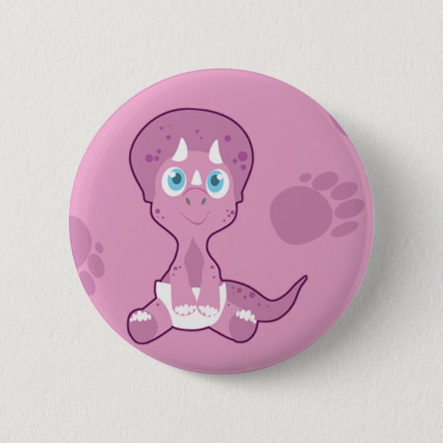 Dino Babies 6 Cm Round Badge (Front)