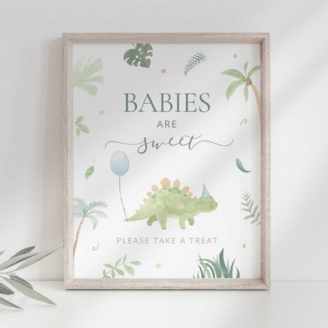 Dino Babies are Sweet Please Take a Treat Sign (Creator Uploaded)