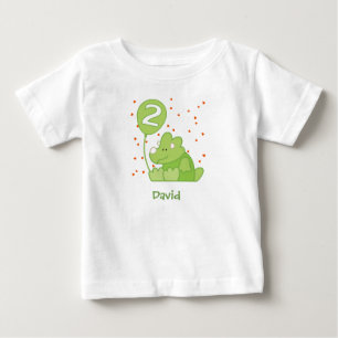 Dino Baby 2nd Birthday Baby T-Shirt