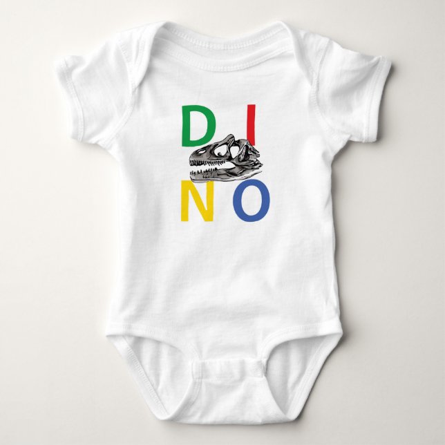 DINO - Baby Jersey Bodysuit (Front)