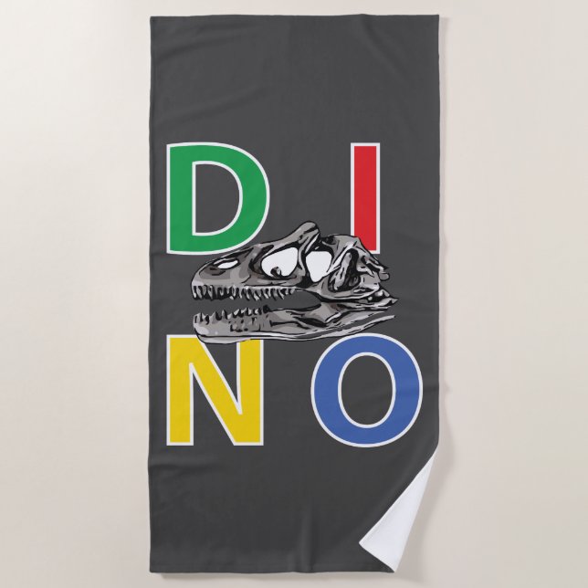 DINO - Beach Towel (Front)