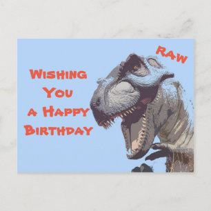 Dino birth day postcard