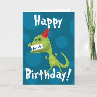 Dino Birthday Card