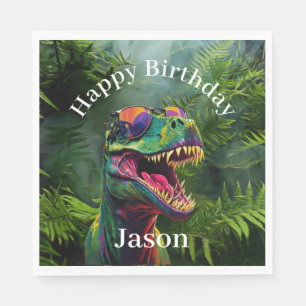 Dino Birthday Napkin