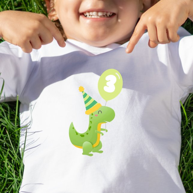 Dino Birthday Shirt for 3year old (Creator Uploaded)