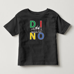 DINO - Black Toddler Fine Jersey T-Shirt