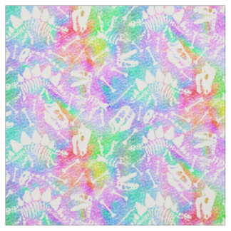 Dino Bone Dig Rainbow Fabric