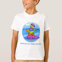 DINO-BUDDIES™ - Bo™ Surfing T-Shirt (White)