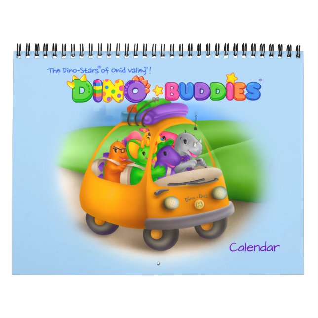 Dino-Buddies® Calendar – Road Trip w/Dino-Buddies (Cover)