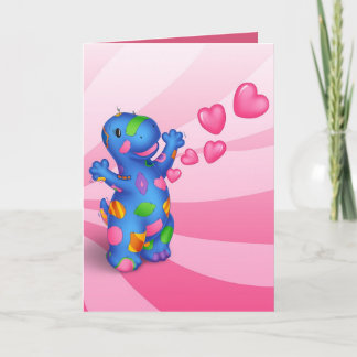 Dino-Buddies™ Valentines Day Card - Patches™ Heart
