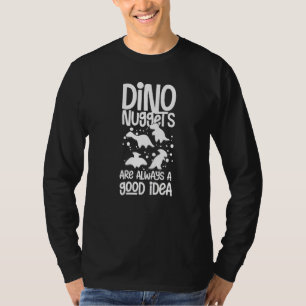 Dino Chicken Nugget Dinosaur Nugs Veggie 1 T-Shirt