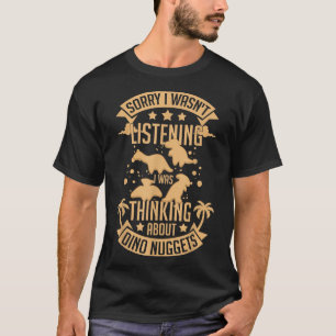 Dino Chicken Nugget Dinosaur Nugs Veggie Funny  T-Shirt