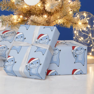 Dino Christmas Dinos Winter Animals Wrapping Paper