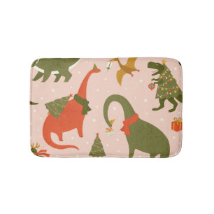 Dino Christmas Party: Tree Rex Bath Mat