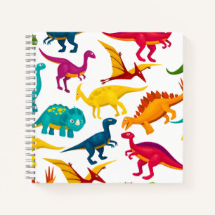 Dino cutte pattern stickers notebook