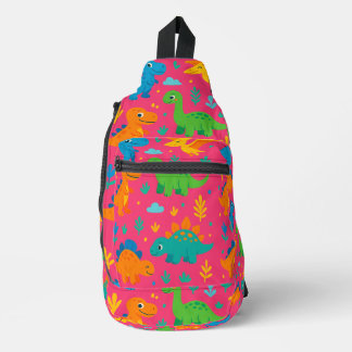 Dino Dash Print Cut Sew Bag