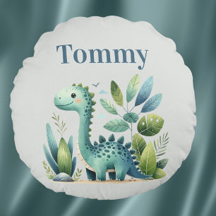 Dino Delight Round Cushion