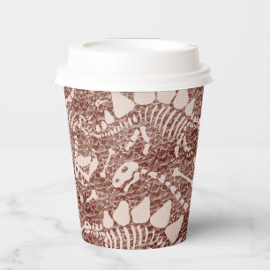 Dino Dig brown Paper Cups