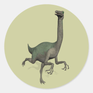 Dino Dinosaur Gallimimus Classic Round Sticker