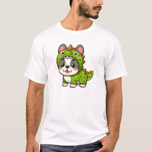 Dino-Doggo – French Bulldog in Costume T-Shirt