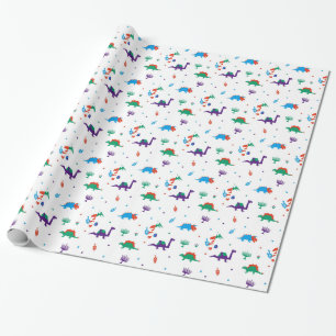 Dino Dreidels Wrapping Paper