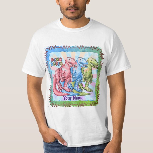 Dino Dudes Dinosaurs  t-shirt (Front)