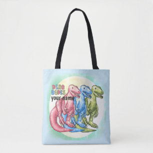 Dino Dudes Dinosaurs Tote Bag
